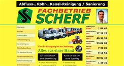 Desktop Screenshot of kanal-scherf.de